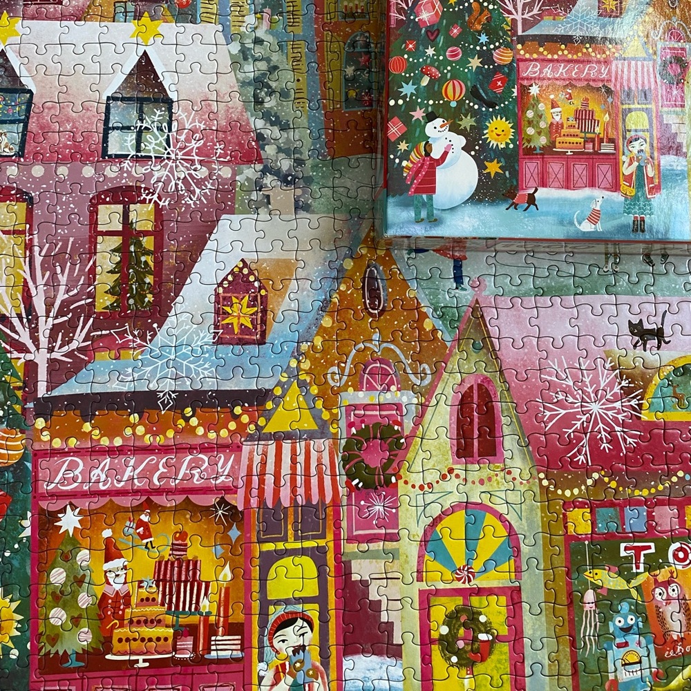 Eeboo 1000 Piece Puzzle “Holiday Village”